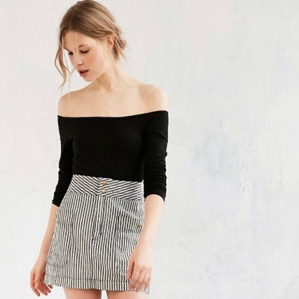 🚨 Silence + Noise Blair Railroad Stripe Mini Linen